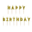 Picture of HAPPY BIRTHDAY CANDLE GOLD 2.5CM